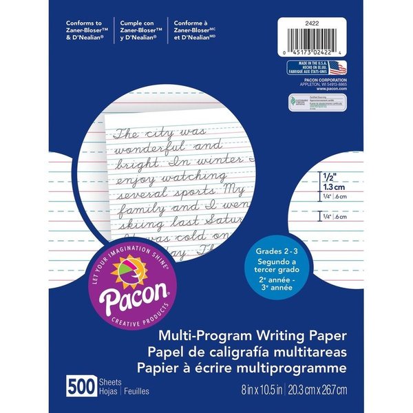 Pacon Paper, Hndwrtng, 2Nd&3Rd Grde Pk PAC2422